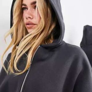 ASOS EDITION premium oversized heavy weight zip through hoodie