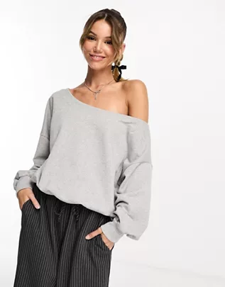 ASOS DESIGN asymmetric oversized sweatshirt