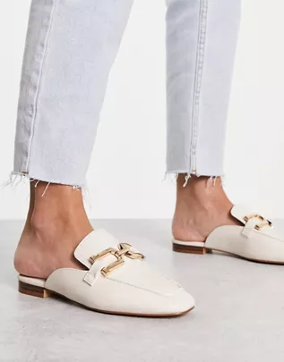 Stradivarius open back slip on loafer